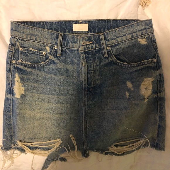 Mother Denim Jean Skirt - Picture 2 of 4